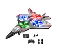KiBcsLic Aereo Telecomandato Caccia da Combattimento Aeromodello Volante Elicottero RC Facile da Controllare con Decollo Automatico Adatto Come Regalo per, Rosso
