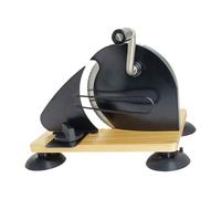 KiBcsLic Affettapane Manuale con Spessore Regolabile Tagliapane per Pane Artigianale Croccante Strumento Da Banco in Acciaio Inox E Base in Legno Accessorio Mu, Style C