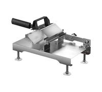 KiBcsLic Affettatrice Manuale Carne Congelata Taglia Pane Sminuzzatrice Verdure Regolabile Spessore Strumento Taglio Alimenti Acciaio Inossidabile Adatta a