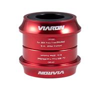 KiBcsLic Albero del Movimento Centrale Bici BB30/PF30 Convertitore Press Cuscinetto BB ASSE 24 Mm, PF30R Rosso