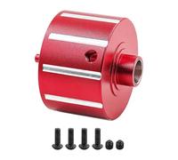 KiBcsLic Alloggiamento Differenziale in Metallo Alloggiamento Gearbox Porta Differenziale Copertura RC Car Parti Creato per Ridurre Il Peso Non Sospeso Adatto, Rosso