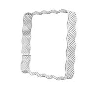KiBcsLic Anello per Torte Fascia per Dessert Stampo per Torte Salate Tagliapasta in Acciaio Inox Antiruggine con Bordo Ondulato Adatto per Pasticceri E Appass, 10,5 cm x 2 cm