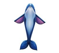 KiBcsLic Aquilone per Bambini, Gioco Portatile All'aperto con Animali Marini per Spiaggia E