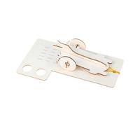 KiBcsLic Auto con Elastico, Manuale, Regali di Compleanno per Bambini, Set da Montare, sussidi didattici Fai da Te, Giocattolo in Legno, Modello di esperimento