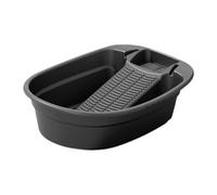 KiBcsLic Bacinella per Bucato Vasca per Neonati Catino per La Casa E Lavatoio Portatile con Struttura Integrata Leggera Adatta per Lavare Pannolini Asciugaman, 48 cm x 38 cm x 14 cm