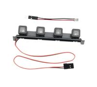 KiBcsLic Barra Luminosa per Auto RC, Parti di Ricambio Facili da installare, Modifica Leggera con 4 LED, Lampada a LED sul Tetto per MN300 C94 1/18 RC Crawler, Piazza