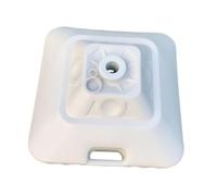 KiBcsLic Base per Ombrellone Sostegno da Terrazza Portaombrelli Portatile Supporto Stabile Piedistallo Leggera da Spostare Quando Vuota Adatta per Spiaggia Gi, Bianco 30l