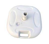 KiBcsLic Base per Ombrellone Sostegno da Terrazza Portaombrelli Portatile Supporto Stabile Piedistallo Leggera da Spostare Quando Vuota Adatta per Spiaggia Gi, Bianco 20l