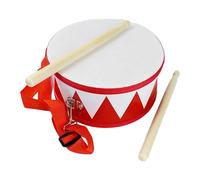 KiBcsLic Batteria in Legno per Bambini, Giocattolo Musicale a Percussione Manuale con Valore Educativo per Promuovere La Percezione Sensoriale nei Bambini, Edu, Triangolo Rosso