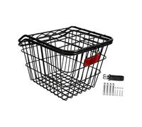 KiBcsLic Bike Basket Posteriore Universale Robusto in Acciaio al Carbonio con Montaggio Semplice Cesto Portaoggetti Grande E Impermeabile Accessorio Multifunzi, con Coperchio