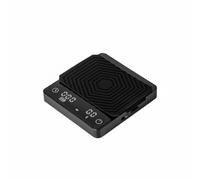 KiBcsLic Bilancia da Caffè con Cronometro Compatta Bilancia da Espresso Sensibile e Precisa Accessorio Cucina per Esperti di Caffè, Outdoor, Viaggio, Black