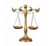 KiBcsLic Bilancia Della Giustizia Vintage Design Classico Bilancia Della Giustizia Ornamentale Lavorazione Artigianale per Avvocati, Studio Giuridico, Angelo