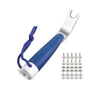 KiBcsLic Boat Cover Snap Attrezzo Rimozione Coperture Marine in Acciaio E Gomma con Testa Doppia Funzione Anti-Strappo per Diportisti Pescatori Casa Campeggio, Blu con Viti