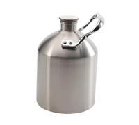 KiBcsLic Boccale Da Birra Professionale in Acciaio Inossidabile con Manico per Campeggio E Sport, 2 Litri