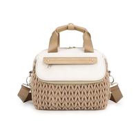 KiBcsLic Borsa Cambio con Fasciatoio Impermeabile Borsa con Fasciatoio Trapuntata per Genitori, Array, Marrone