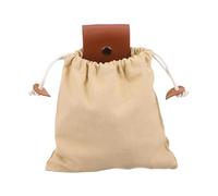 KiBcsLic Borsa per La Raccolta Pouch Portatile Multiuso Sacchetto Da Foraggiamento Tela Resistente con Cordoncino Adatta per Raccolta Frutta Attività Outdoor V, Cachi