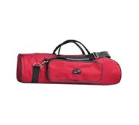 KiBcsLic Borsa per tromba a tre chiavi, custodia da viaggio per violino, borsa a tracolla portatile con cerniera resistente agli urti, custodia per tromba da, Rosso