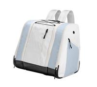 KiBcsLic Borsa Porta Scarponi da Borsa per Attrezzatura da Neve Zaino da Escursionismo Borsone da Viaggio in Poliestere con Angoli Rinforzati Adatto per U, Bianco