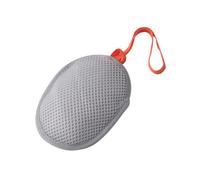 KiBcsLic Borsa Sapone Rete Sacchetto Esfoliante Portasapone con Corda Materiale Morbido Poliestere Schiumogeno E Massaggiante Adatto per Bagno Doccia Pulizia V, Grigio