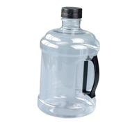 KiBcsLic Bottiglia Acqua Riutilizzabile Contenitore con Manico Secchio con Coperchio Tanica Pet Robusta Adatta per Barbecue Cerimonia Campeggio, Nero