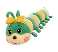 KiBcsLic Bruco Peluche Morbido Pupazzo Bambini Regalo Animale Insetto Cuscino Soffice per Racconti Della Buonanotte Decorazione Casa Compagni Bambini, verde, Taglia unica bambino