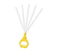 KiBcsLic Bubble Maker Giocattolo Bolle Soffiatore Magico 40 Fori Bacchette Leggere E Resistenti Materiale PP Adatto per Bambini Adulti Giochi all’Aperto, Giallo