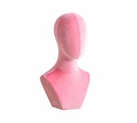 KiBcsLic Busto Espositore con Base Professionale | Design Liscio senza Volto, Parrucche, senza Lineamenti, Testa Espositiva, per Vetrine, Studi Fotografici, Parrucchieri,