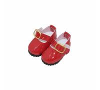 KiBcsLic Calzature per Bambole da 30 Cm Stile Casual Scarpe da Bambola Combinabili Scarpette in Vernice per Bambole , Rosso , Std 12IN Bambola