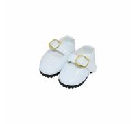 KiBcsLic Calzature per Bambole da 30 Cm Stile Casual Scarpe da Bambola Combinabili Scarpette in Vernice per Bambole , Bianco , Std 15CM Bambola