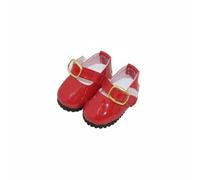 KiBcsLic Calzature per Bambole da 30 Cm Stile Casual Scarpe da Bambola Combinabili Scarpette in Vernice per Bambole , Rosso , Std 1/6 Bjd