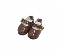 KiBcsLic Calzature per Bambole da 30 Cm Stile Casual Scarpe da Bambola Combinabili Scarpette in Vernice per Bambole , Marrone , Std 15CM Bambola