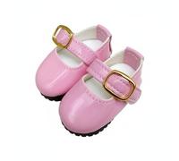 KiBcsLic Calzature per Bambole da 30 Cm Stile Casual Scarpe da Bambola Combinabili Scarpette in Vernice per Bambole , Rosa , Bambola Std 15CM