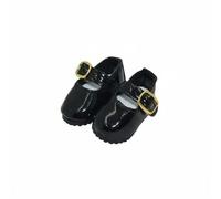 KiBcsLic Calzature per Bambole da 30 Cm Stile Casual Scarpe da Bambola Combinabili Scarpette in Vernice per Bambole , Nero , Std 30CM Bambola