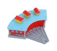 KiBcsLic Capanno con Binario di Scambio a Cinque Vie, Accessorio Ferroviario per Scenari Fantasiosi E Interattivi per Stimolare La creatività.