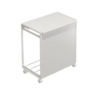 KiBcsLic Carrello Porta con Coperchio Igienico Pattumiera Carrellata con Coperchio Versatile Supporto per Cucina