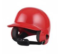 KiBcsLic Casco da Baseball con Maschera Facciale Cinturino Regolabile Casco da Baseball con Maschera Ammortizzante per Giovani, Adulti, Rosso, Bambini