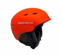 KiBcsLic Casco da Discesa Resistente Agli Urti Casco da Snowboard Misura Regolabile Attrezzatura Protettiva per Montagna, Arancione, M