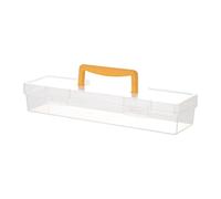 KiBcsLic Cassetta Portautensili Portatile con Maniglia per Lo Stoccaggio E Il Trasporto di Attrezzature in Campeggio E Camion, Giallo 33.3x9.3x6cm