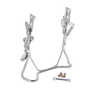 KiBcsLic Cavalletto per Cavalletto Centrale Supporto per Telaio Ricambio per Ciclisti con Doppia Gamba Adatto per Riparazione E Cura, Doppio Foro, 16inch