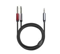 KiBcsLic Cavo audio per impianto stereo domestico con jack stereo da 3,5 mm 6,35 mm, 1.5 Milioni