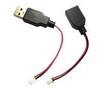 KiBcsLic Cavo terminale USB 2X a Xh2.54-2P Cavo connettore USB Xh2.54 2Pin 200mm Kit di Riparazione Connessione affidabile Maschio e Femmina