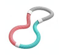 KiBcsLic Cerchio per Allenamento a Molla Pieghevole Cerchio per Allenamento Portatile Domestico Casa , Rosa, Grigio, Verde , 1.2 Kg