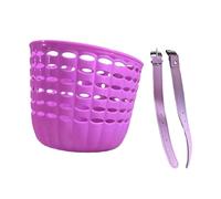 KiBcsLic Cestino Bicicletta Bambini Ragazzi Ragazze Borsa Manubrio Portaoggetti Trasporto Materiale PP Grande capacità Facile Montaggio Adatto a Spesa Scuola a, Rosa Scuro