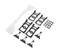 KiBcsLic Chassis Completo Set Strumento Regolazione Alluminio Misuratore Assetto Sospensione Adatto a Auto RC Rally Fuoristrada, con la Chiave Inglese