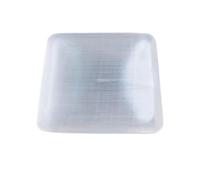 KiBcsLic Ciotola di Selenite Base per Purificazione Vassoio Decorativo Portaoggetti Da Scrivania con Superficie Raffinata Adatta per Decorazione E, 10 cm x 10 cm