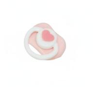 KiBcsLic Ciuccio per Bambola OB11 Idea Regalo Ciuccio per Bambola Decorazione a Cuore Hobbisti, Pink