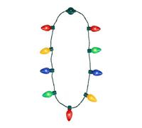 KiBcsLic Collana Luminosa Natalizia con 9 Lampadine Colorate per Le Feste