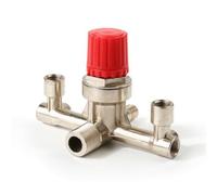 KiBcsLic Compressor Bracket Staffa Compressore Supporto Manometro Regolatore Pressione Valvola Uscita Compatibile con Compressori Silenziosi Montaggio
