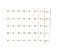 KiBcsLic Connettori per Giunti di Bambole in Legno, Materiali per La Realizzazione di Bambole per Progetti Artistici con Orsi