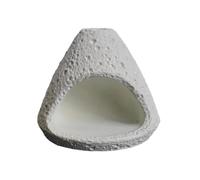 KiBcsLic Contenitore per Decorativo in Cemento con Forma di Cono Ruvido E Apertura Ampia per Uso Sicuro Durante Momenti di Meditazione E Contemplazione
